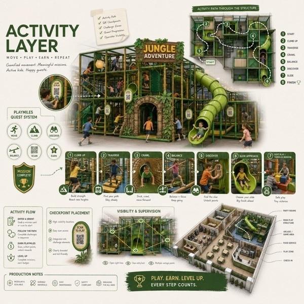 Activity layers from SMART Playgrounds provide increased appeal and repeat desire by focusing on strategic design